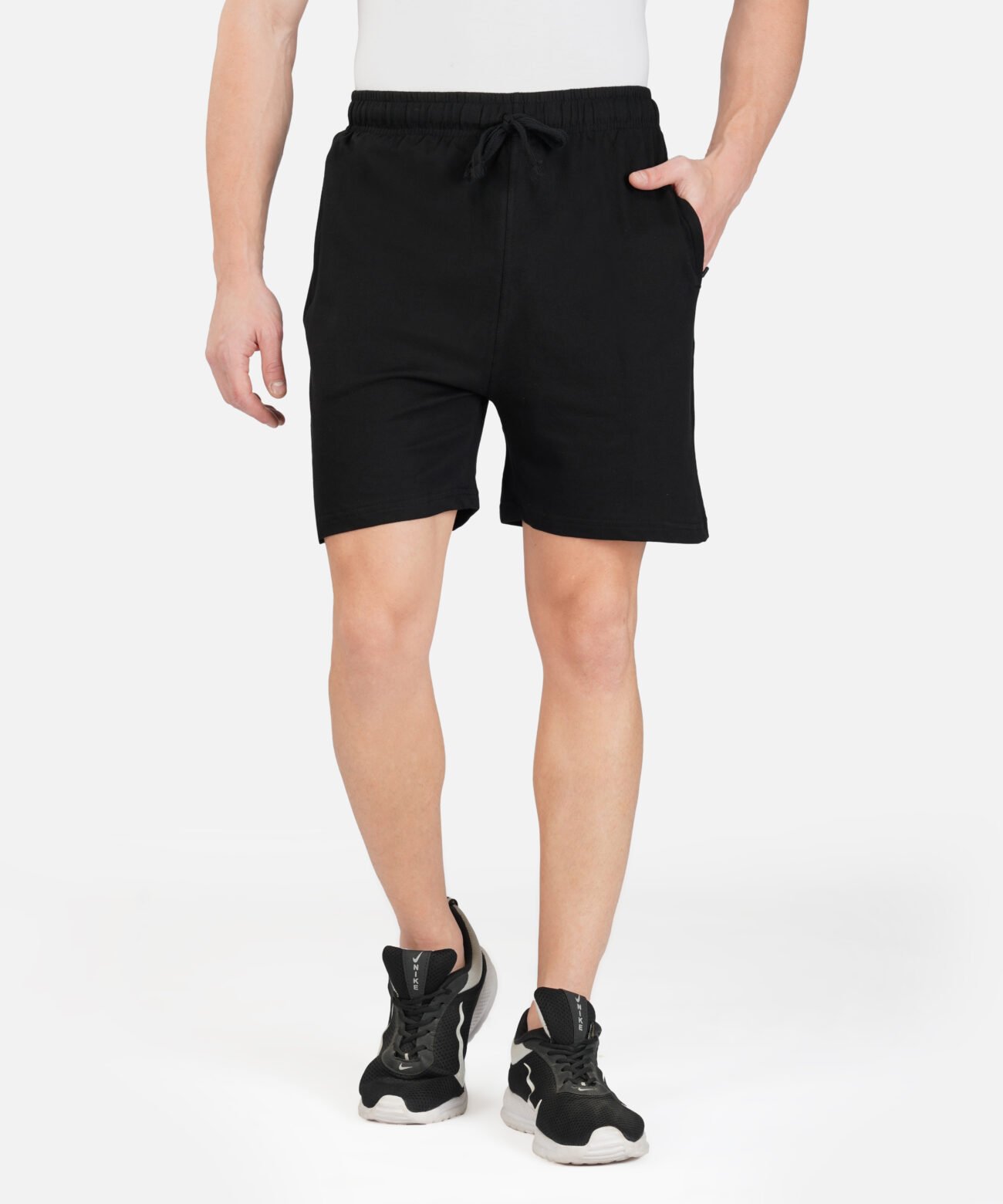 BLACK PREMIUM COTTON SHORTS - Image 3