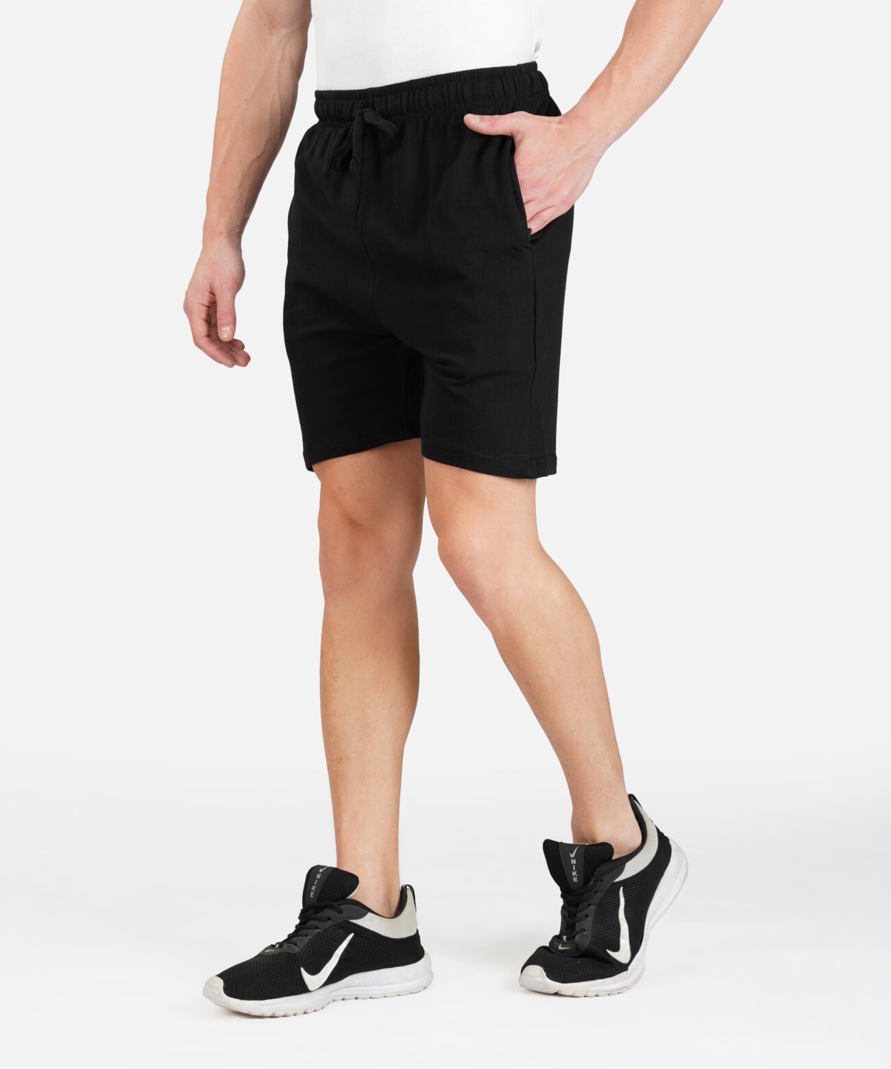 pure cotton black short