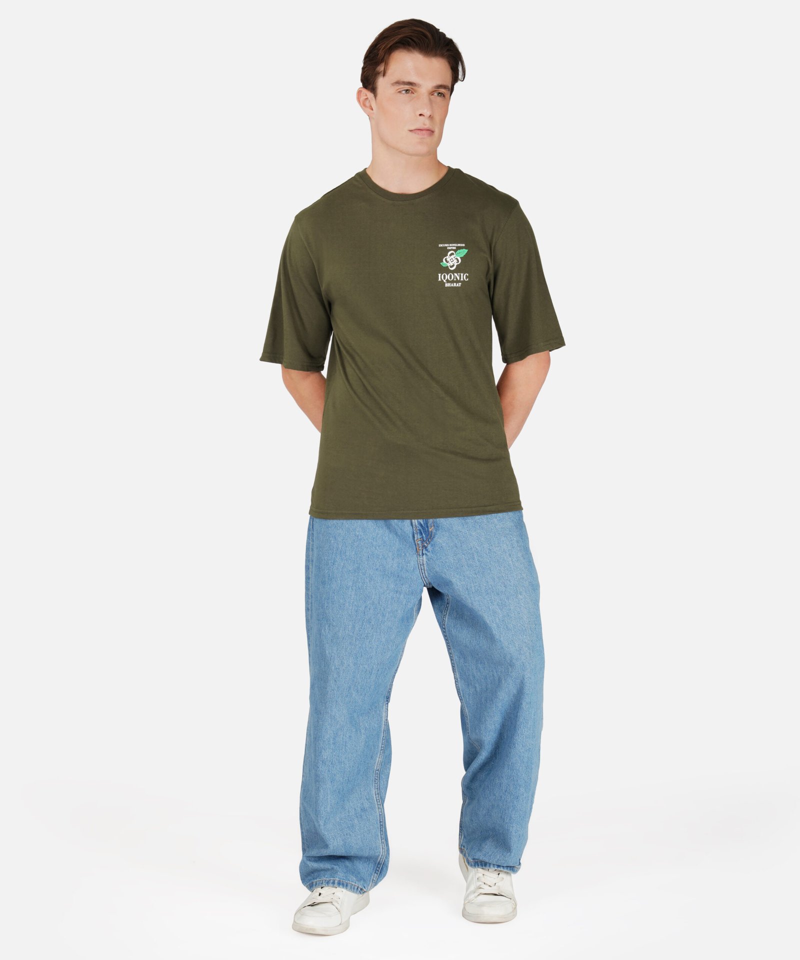 GREEN DESIGNED T SHIRT FOR MEN