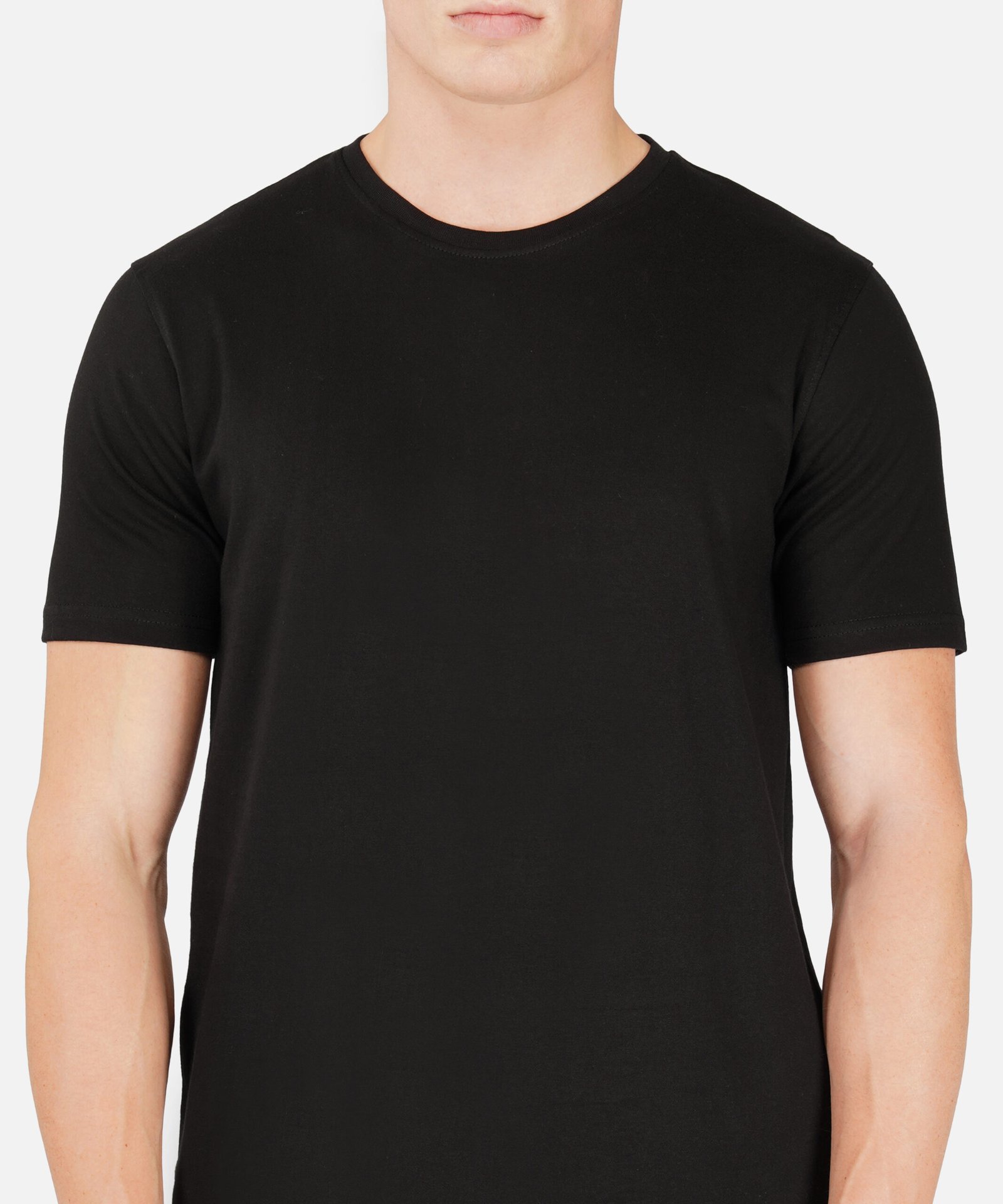 COTTON BLACK T SHIRT - Image 4
