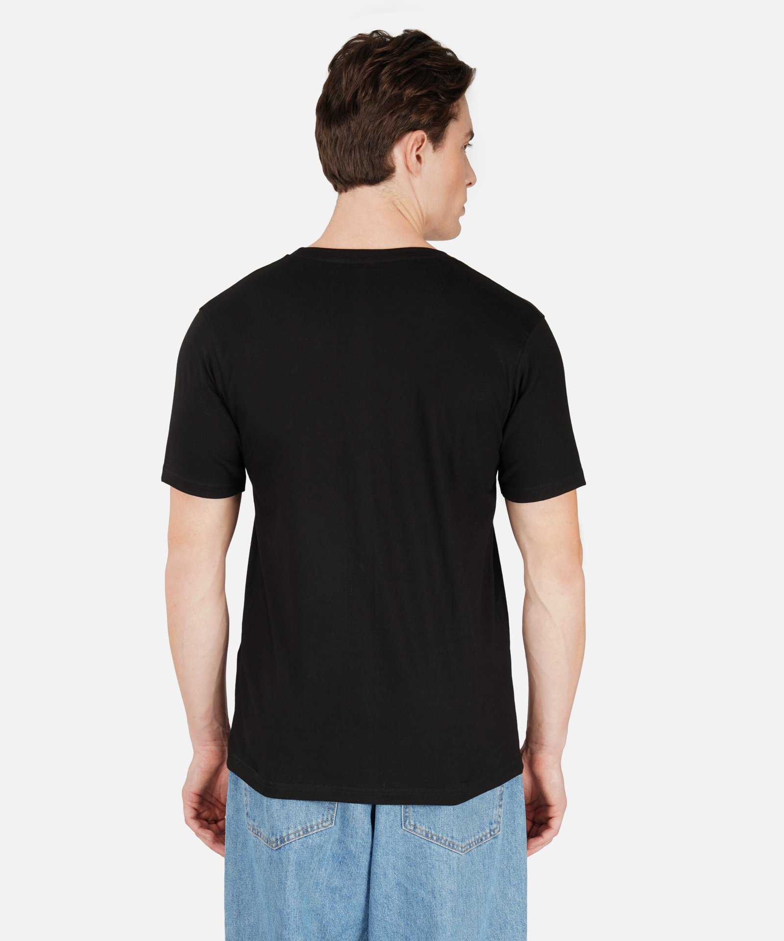 COTTON BLACK T SHIRT - Image 3